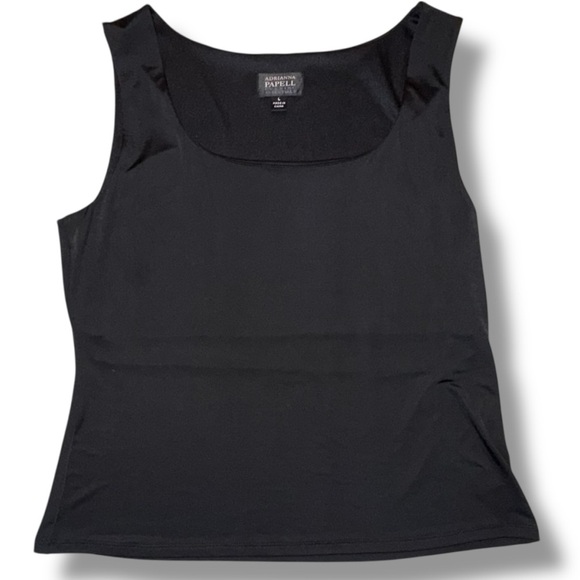 ADRIANNA PAPELL Evening Essentials Tank - Black Large - Picture 4 of 12